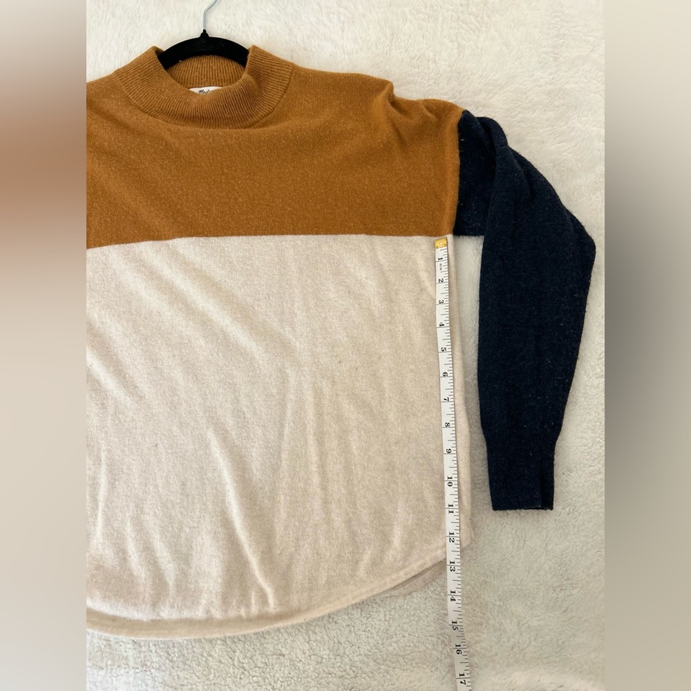 Madewell Colorblock Ashbury Mock Neck Sweater - Picture 5 of 10